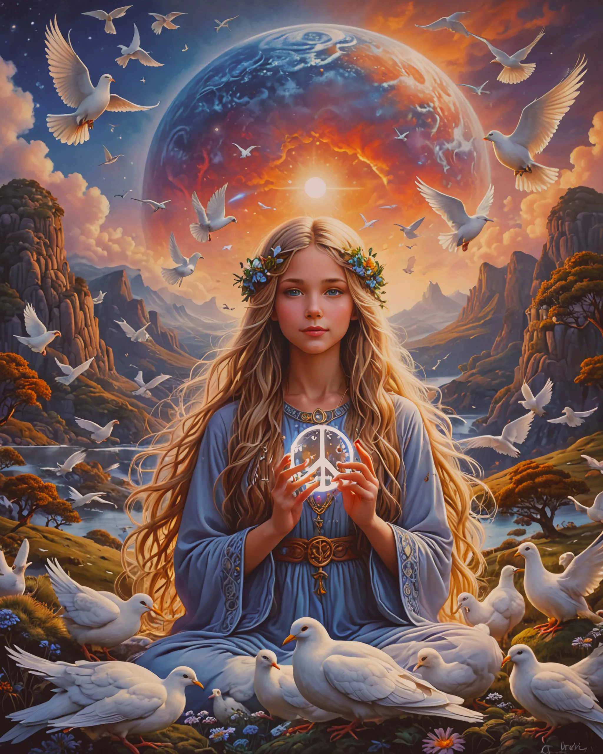 Quelle est l'origine du symbole 'Peace and Love' ?